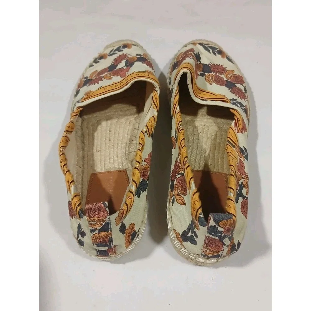 Tory Burch Grosgrain Whipstich Espadrille Flats